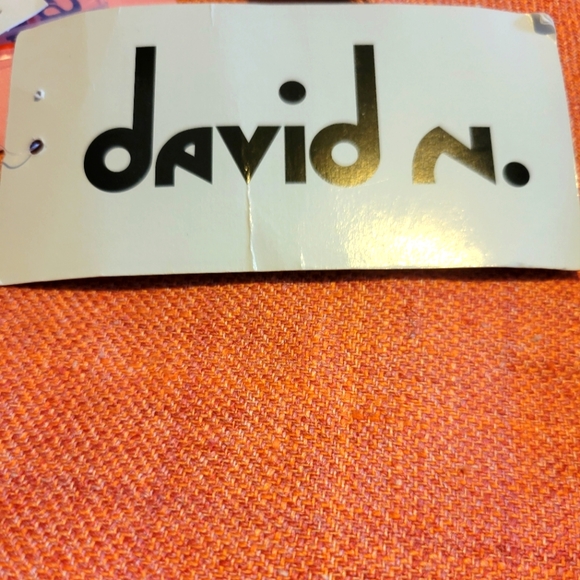 Vintage David N Bright Peach Linen And Silk Blend Long Sleeve Coat SZ8M - Picture 8 of 10